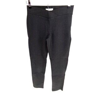 Active USA Leggings Front Crossover Waistband Womens Size M Gray Rayon Blend